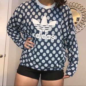 Adidas Original Trefoil Polka Dot Sweatshirt